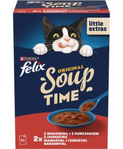 PURINA FELIX Soup ORIGINAL Wiejskie smaki 6x48g Консервы кошек