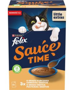 PURINA FELIX Sauce Gravy Liquid Chicken/Turkey6x40g Kaķu konservi