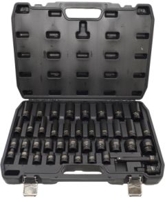 Uzgriežņu galviņu komplekts AWTools AW38696BL; 1/2''; 9-30 mm; 40  gab. Механические инструменты