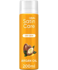 Gillette Satin Care Argan Oil - Gel na holení 200ml Smaržas - NESAKĀRTOTS