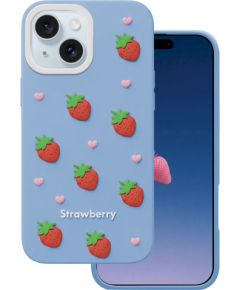 Mocco Strawberry Back Case Aizmugurējais apvalks priekš Apple iPhone 13 / 14 / 15 Neoriģinālie Maciņi