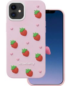 Mocco Strawberry Back Case Aizmugurējais apvalks priekš Apple iPhone 11 Neoriģinālie Maciņi