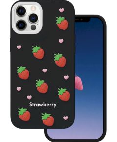 Mocco Strawberry Back Case Aizmugurējais apvalks priekš Apple iPhone 12 / 12 Pro Neoriģinālie Maciņi