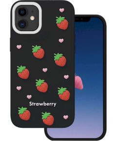 Mocco Strawberry Back Case Aizmugurējais apvalks priekš Apple iPhone 11 Neoriģinālie Maciņi