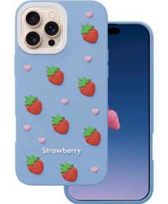 Mocco Strawberry Back Case Aizmugurējais apvalks priekš Apple iPhone 16 Pro Neoriģinālie Maciņi
