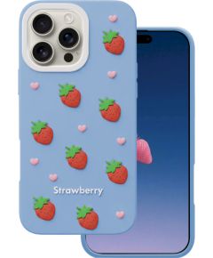 Mocco Strawberry Back Case Aizmugurējais apvalks priekš Apple iPhone 16 Pro Max Neoriģinālie Maciņi