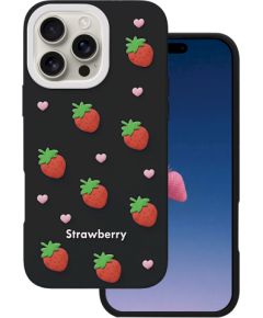 Mocco Strawberry Back Case Aizmugurējais apvalks priekš Apple iPhone 16 Pro Max Neoriģinālie Maciņi