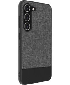 iLike Samsung  Galaxy S23 Plastic Leather Back Cover Gray Neoriģinālie Maciņi