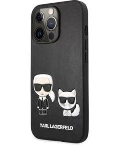 Karl Lagerfeld Apple  iPhone 13 Pro Choupette PU Leather Case Black Neoriģinālie Maciņi