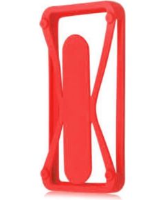 GreenGo Universal  Case with kickstand 4,5-5,5'' Red Neoriģinālie Maciņi