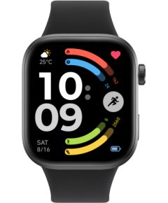 Xiaomi REDMI Watch 6 Smart watch GPS (satellite) AMOLED 2.07" Waterproof Obsidian Black Smart-Watch Умные часы