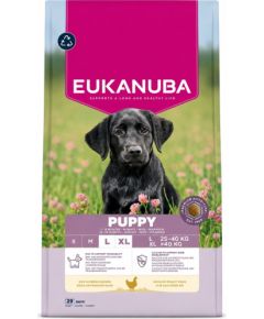 Eukanuba Dog Breeder Puppy Large Chicken 18kg Suņu barība