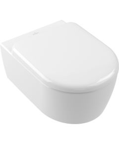 Villeroy & Boch pods ar QR/SC vāku Skyla oval, stiprināms pie sienas, 370x530 mm, TwistFlush, balts Подвесные