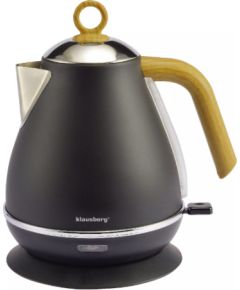Elektriskā tējkanna, 2200 W, 1,7 l melna, KB 7706, Klausberg Tējkannas (elektriskās)