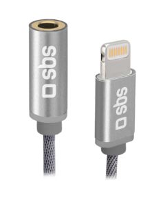 Adapteris-Kabelis SBS Audio Adapter Braided Lightning (M) - 3.5 mm (F) Дата USB-кабели