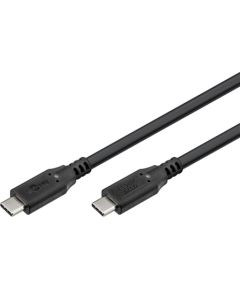Goobay USB-C™ Cable, USB4™, 240 W, 40 Gbit s, Power Delivery, 0.5 m, Black Goobay Data USB kabeļi