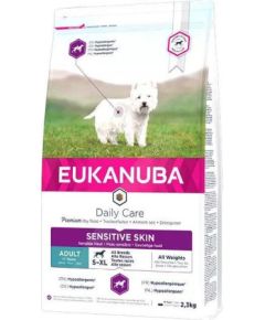 EUKANUBA Daily Care Adult Sensitive Skin - dry dog food - 2,3kg Suņu barība