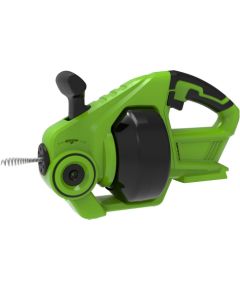 Akumulatora notekcauruļu tīrītājs Greenworks G24DA; 24 V (bez akumulatora un lādētāja) Cauruļu tīrīšanas un pārbaudes instrumenti