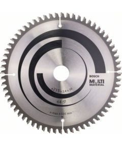 Griešanas disks kokam Bosch MULTI MATERIAL; 235x2,4x30,0 mm; Z64; -5° Zāģripas