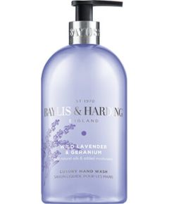 Baylis & Harding Levandule & Geranium Hand Wash - Tekuté mýdlo na ruce 500ml Smaržas - NESAKĀRTOTS