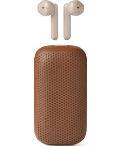 Austiņas Lexon Speakerbuds Wireless Bluetooth Speaker Headphones Brown/Camel LA127C Austiņas