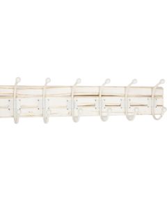 Wall hanger CELSO 76x12.5xH17cm, antique white Jaunumi -Dārzam