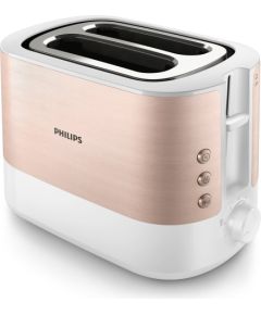 Philips Viva Collection HD2638/11 toaster 7 2 slice(s) 950 W Rose gold, White Tosteri