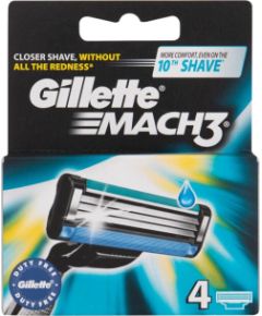 Gillette Mach3 4pc Skuvekļu papildpiederumi