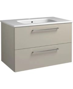 Raguvos Baldai izlietnes un skapīša komplekts Joy, 810x460 mm, h=500 mm, 2A, taupe/hroms Izlietnes skapis