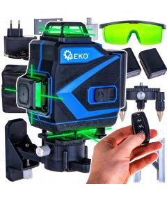Geko Laser krzyżowy 360° 4D + 2xAKU + walizka + akcesoria (4) Jaunumi -Dārzam