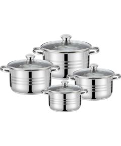 4 katlu komplekts: 14/16/18/22 cm – 1,2/1,8/2,5/4,5 l, 47009, 44 x 25,5 x 15,5, GALICJA Katli