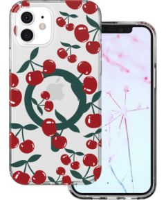 Mocco Cherry Mag Back Case Aizmugurējais apvalks priekš Apple iPhone 12 / 12 Pro Neoriģinālie Maciņi