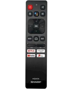 Sharp Aquos SHW/RMC/0138N Оригинальный TV пульт для телевизора с функцией голосового управления, совместимый с Netflix, YouTube и Prime Video TV пульты