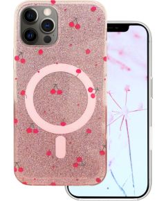 Mocco Cherry Mag Back Case Aizmugurējais apvalks priekš Apple iPhone 12 / 12 Pro Neoriģinālie Maciņi
