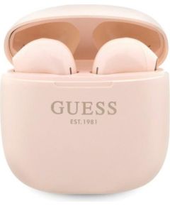 Guess   Bluetooth headphones GUTWST26PSP TWS + docking station pink/pink Classic EST Log Pink Наушники
