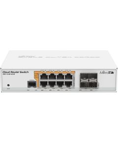 MikroTik Cloud Router Switch CRS112-8P-4S-IN SFP ports quantity 4, Desktop, Dual Power Suply: 28V 3.4V included. (Optional additional power adapter 48-57V if POE+ is required) W, Managed, 8