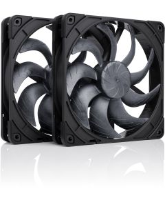 Datora ventilators Noctua NF-A12X25 G2 PWM SX2-PP CHROMAX.BLACK 140 mm melns Korpusu dzesēšana