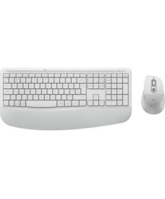 Perifērijas komplekts Logitech Signature Comfort Plus Combo MK880 Off White Klaviatūras