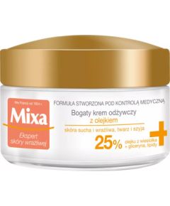 Mixa Extreme Nutrition Rich Nourishing Cream - Vyživující krém pro velmi suchou a citlivou pleť 50ml Smaržas - NESAKĀRTOTS