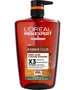 L'oreal Paris Men Expert Barber Club Body, Hair & Beard Shower - Sprchový gel na tělo, vlasy a vousy 1000ml Smaržas - NESAKĀRTOTS