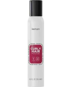 Kemon Curly Hair Mousse - Pěnové tužidlo pro kudrnaté vlasy 250ml Matu kopšana