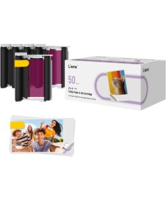 Liene 2x3" Photo Paper, 50 sheets + 5 ink cartridges Фото принтер