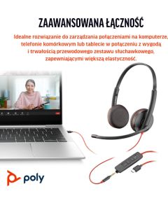 Austiņas  hp Blackwire 3225 Stereo USB-C Jaunumi - Datori
