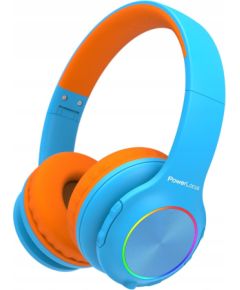 Austiņas PowerLocus BT Headphones PLED Kids Blue/Orange Jaunumi - Datori
