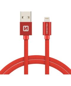 Swissten Textile Fast Charge 3A Lightning Кабель Для Зарядки и Переноса Данных 3m Дата USB-кабели
