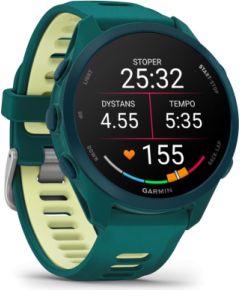 Garmin   Forerunner 170 Music, Teal Green with Teal Green/Citron Band Smart-Watch Умные часы