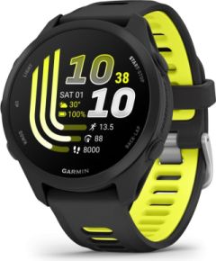 Garmin   Forerunner 170 Music, Black with Black/Amp Yellow Band Smart-Watch Умные часы