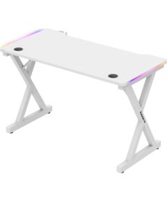 Biurko Huzaro Hero 2.3 RGB White Gaming galdi