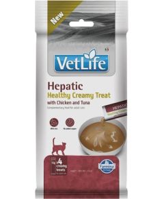 FARMINA VET LIFE CAT HEPATIC CREAMY TREAT WITH CHICKEN & TUNA 60gr Kaķu konservi