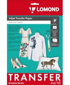 Lomond Thermotransfer Inkjet Paper A4, 50 sheets, for Light Fabrics Papīrs printeriem